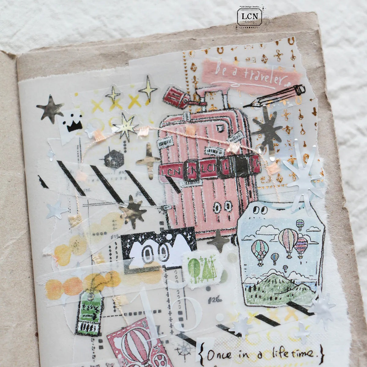 LCN Design Studio - Kiss-Cut PET Tape - Tea Time