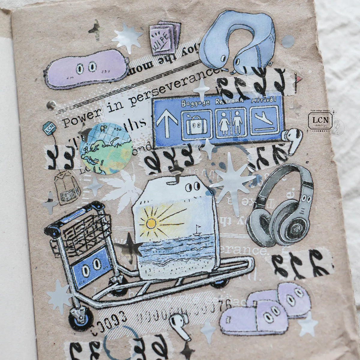 LCN Design Studio - Kiss-Cut PET Tape - Tea Time