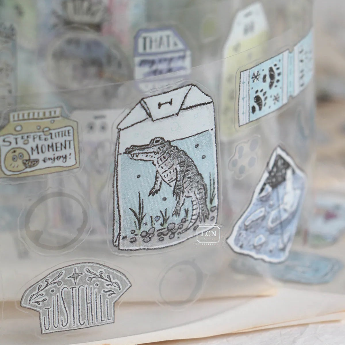 LCN Design Studio - Kiss-Cut PET Tape - Tea Time