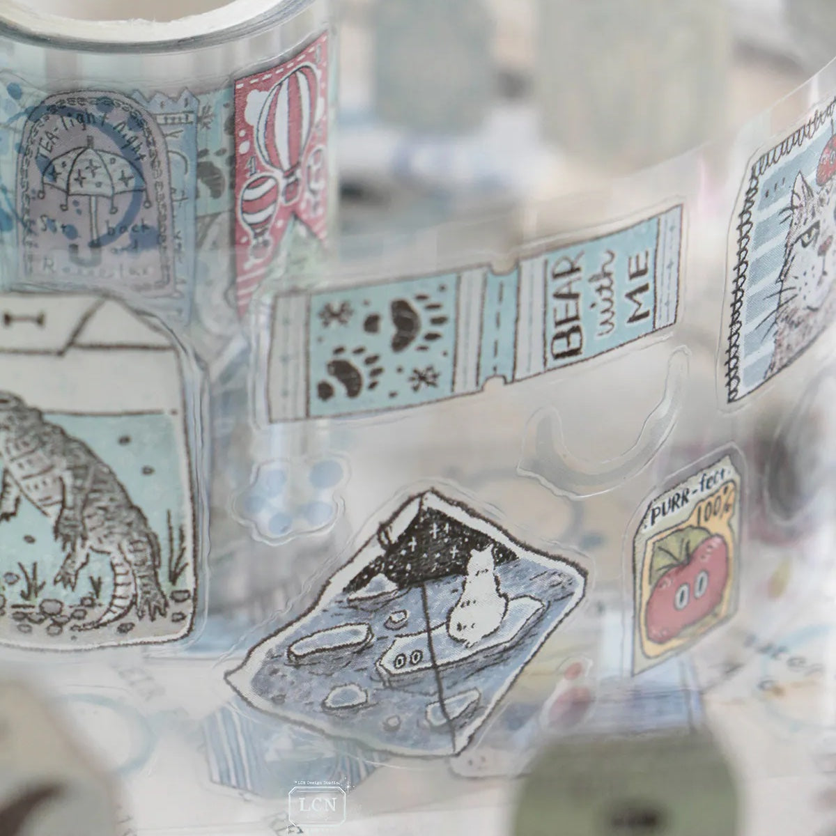LCN Design Studio - Kiss-Cut PET Tape - Tea Time