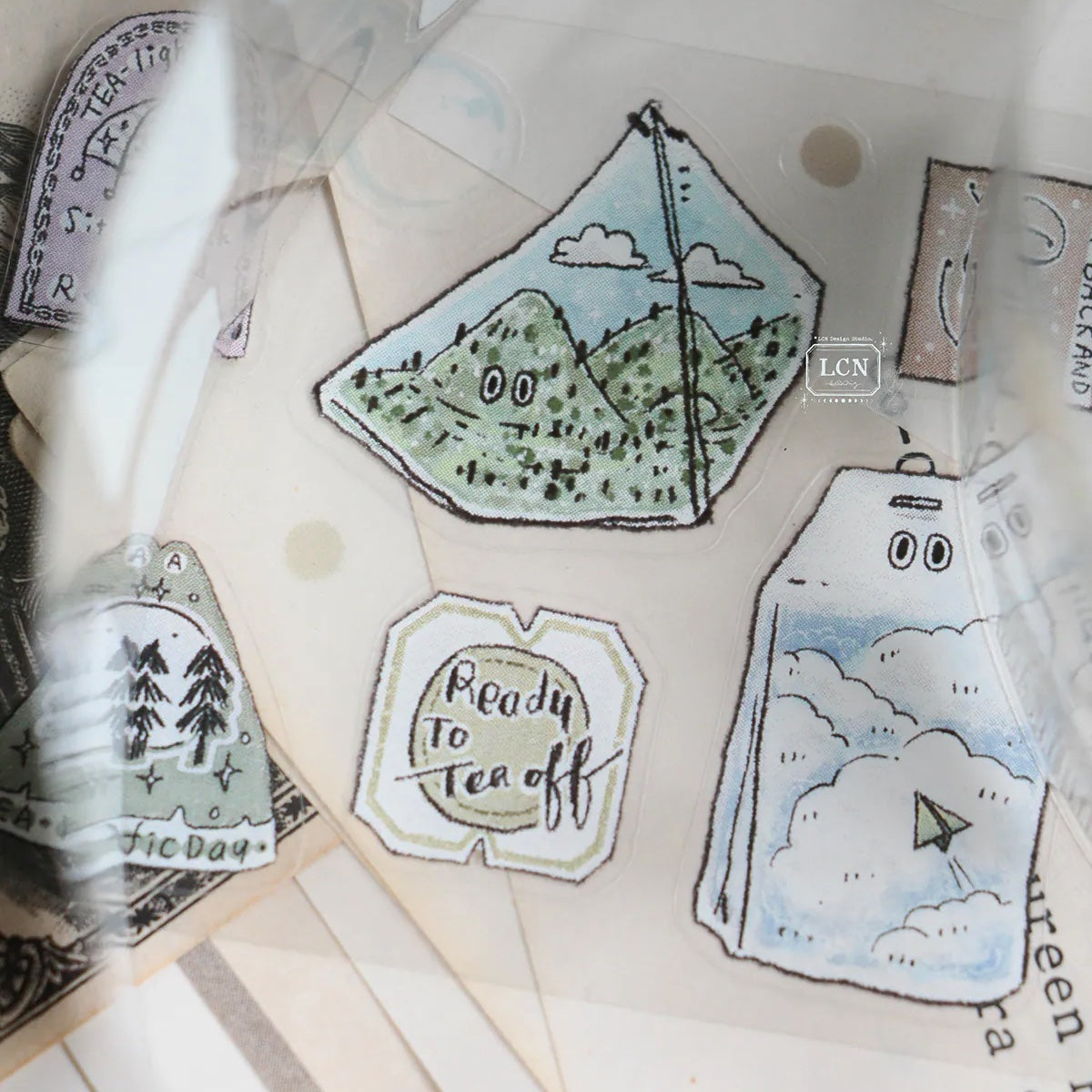 LCN Design Studio - Kiss-Cut PET Tape - Tea Time