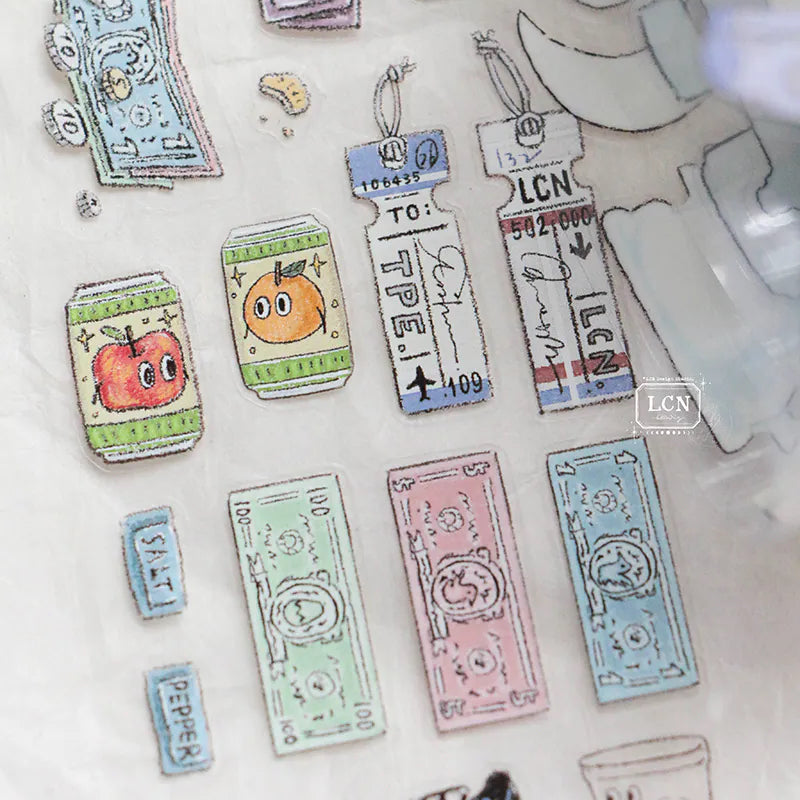 LCN Design Studio - Kiss-Cut PET Tape - Travel Essentials