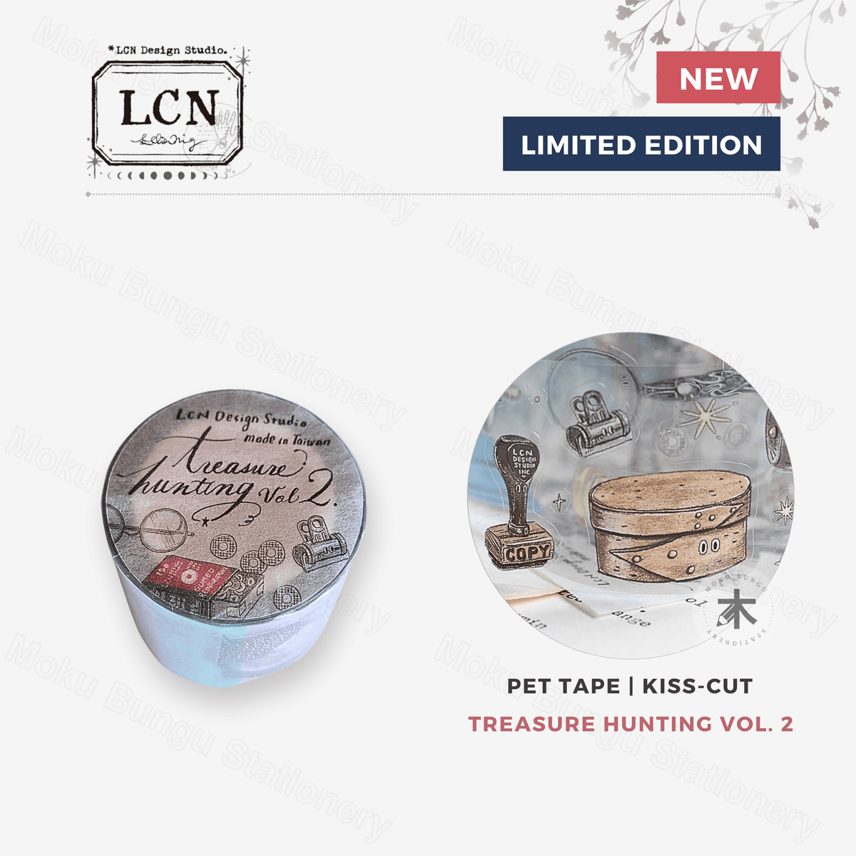 LCN Design Studio - Kiss-Cut PET Tape - Treasure Hunting Vol. 2