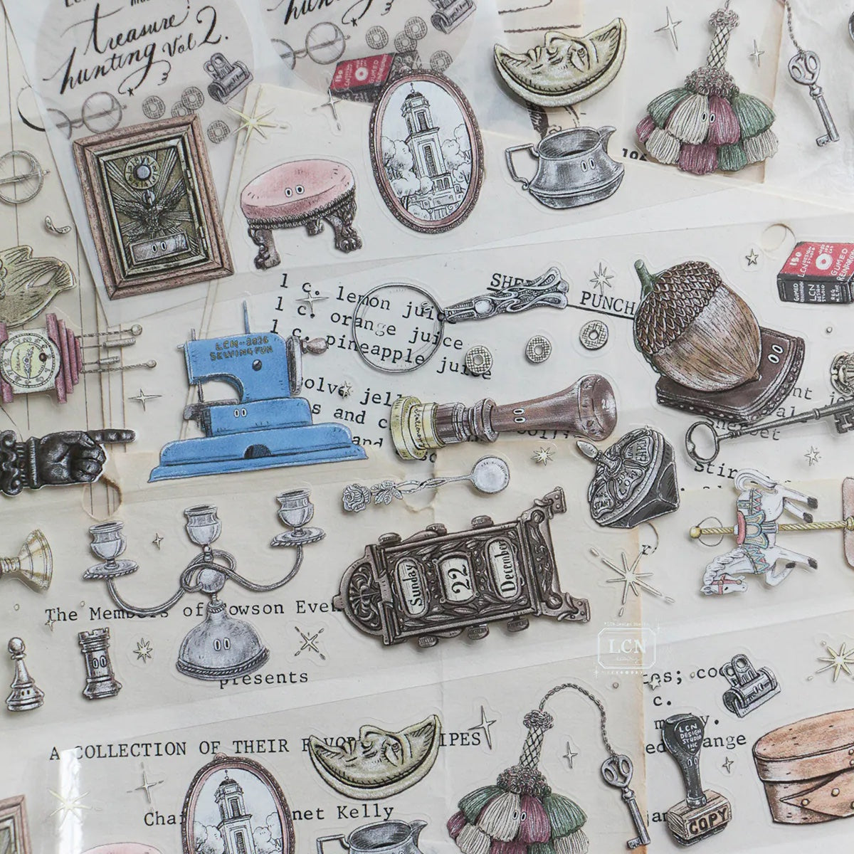 LCN Design Studio - Kiss-Cut PET Tape - Treasure Hunting Vol. 2