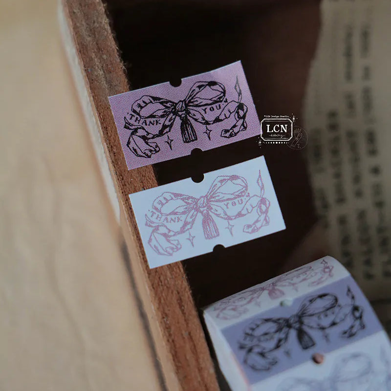 LCN Design Studio - Label Sticker Roll - Thank You Bow Tie