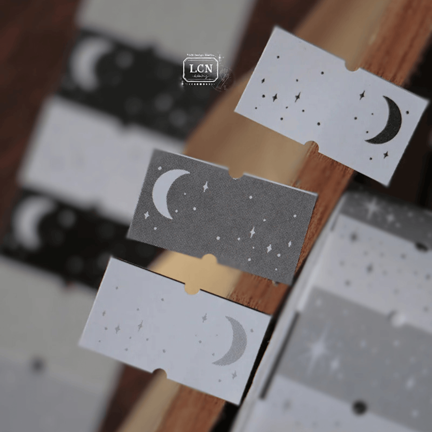 LCN Design Studio - Label Sticker Roll - The Moon