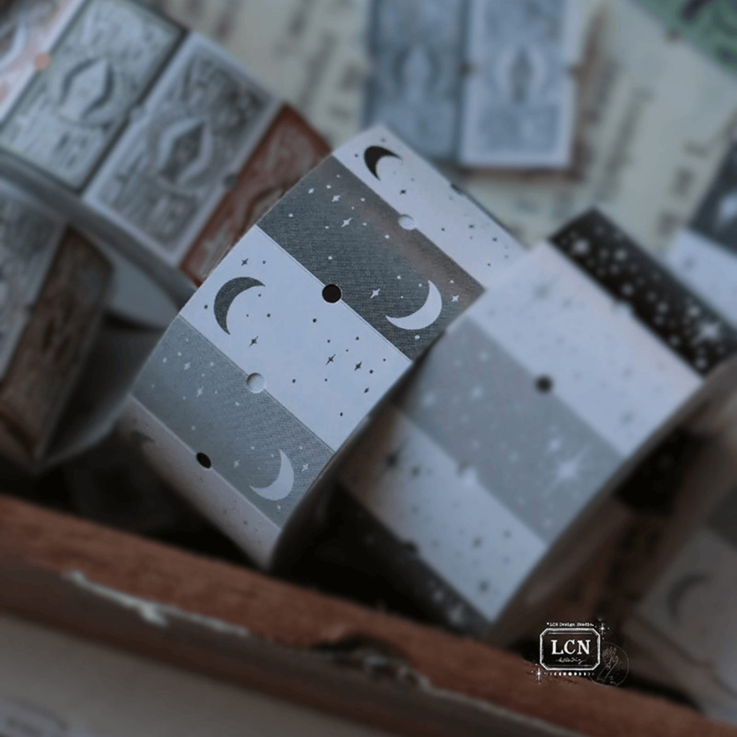 LCN Design Studio - Label Sticker Roll - The Moon