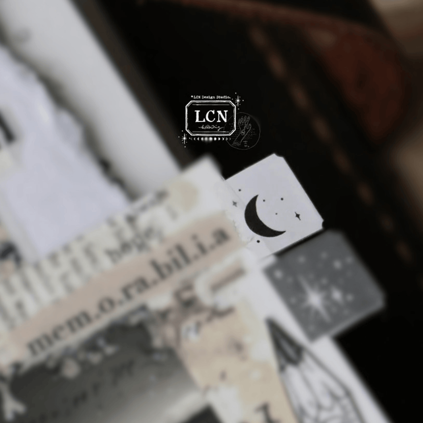 LCN Design Studio - Label Sticker Roll - The Moon