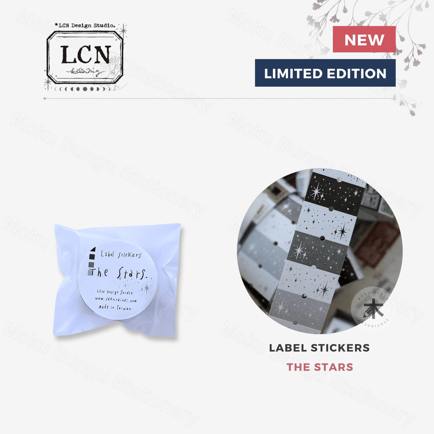 LCN Design Studio - Label Sticker Roll - The Stars