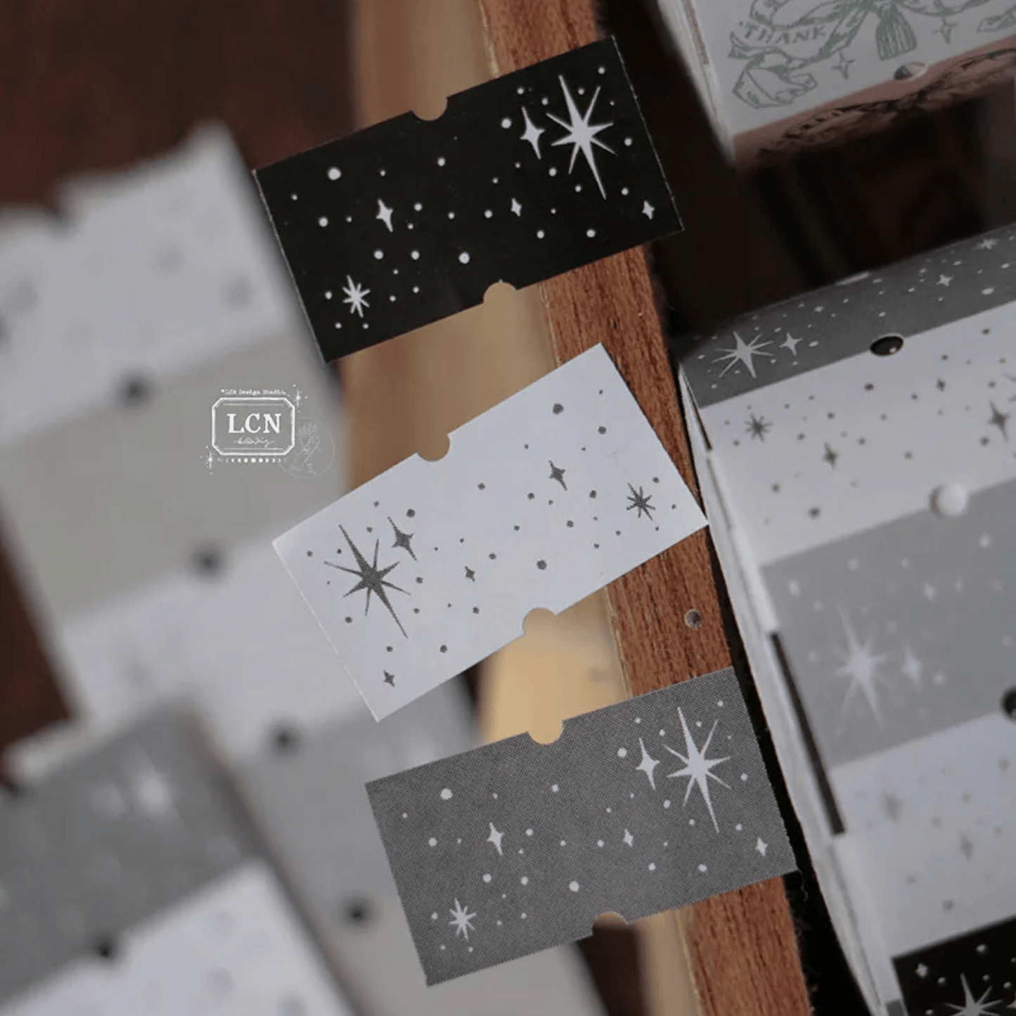 LCN Design Studio - Label Sticker Roll - The Stars