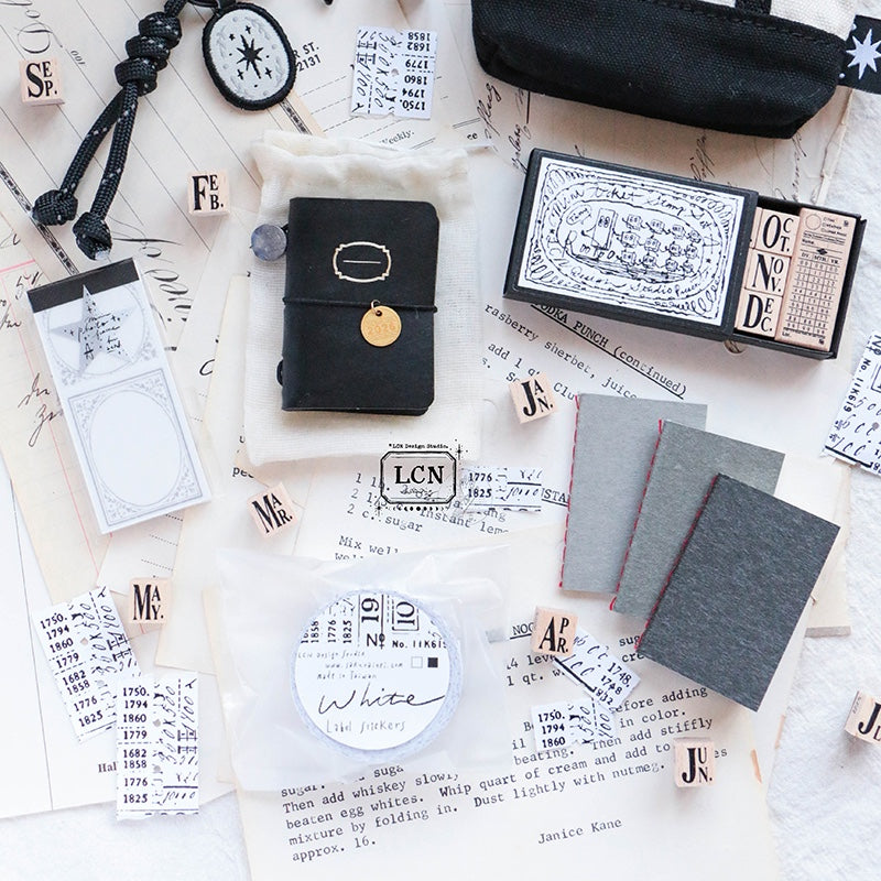LCN Design Studio - Mini Tote Stationery Set - Black Cover