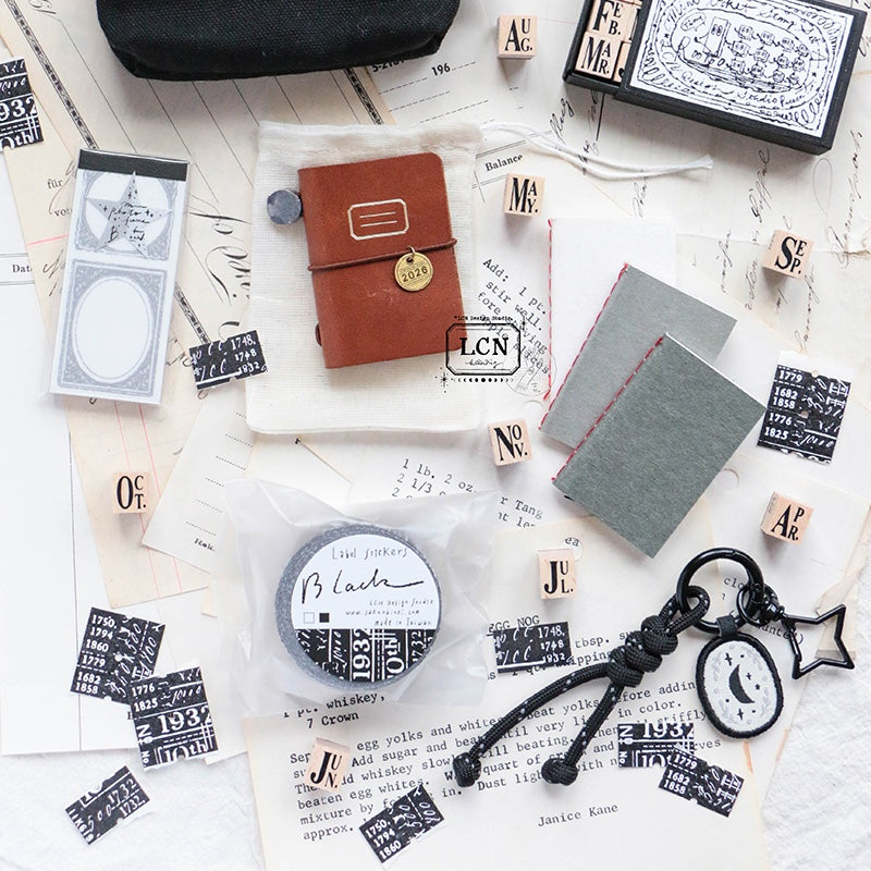 LCN Design Studio - Mini Tote Stationery Set - Brown Cover