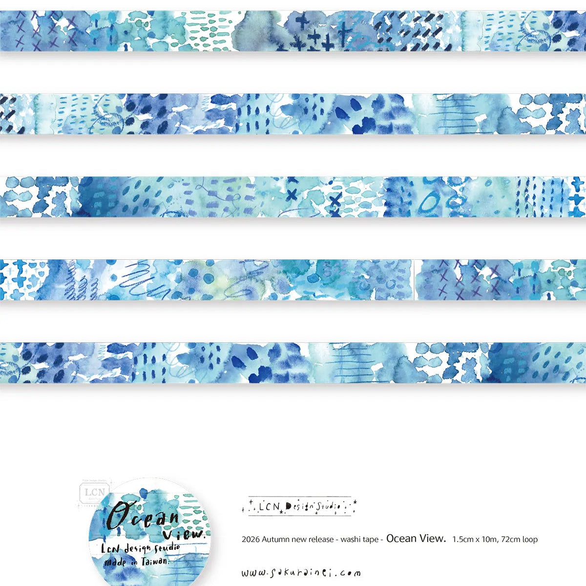 LCN Design Studio - Mini Tote Stationery Set - Ocean
