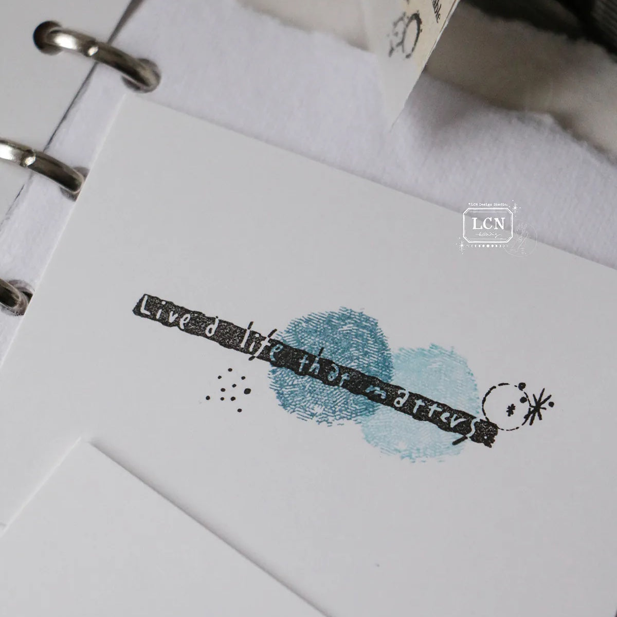 LCN Design Studio - Push Button Self-Inking Stamp - Star