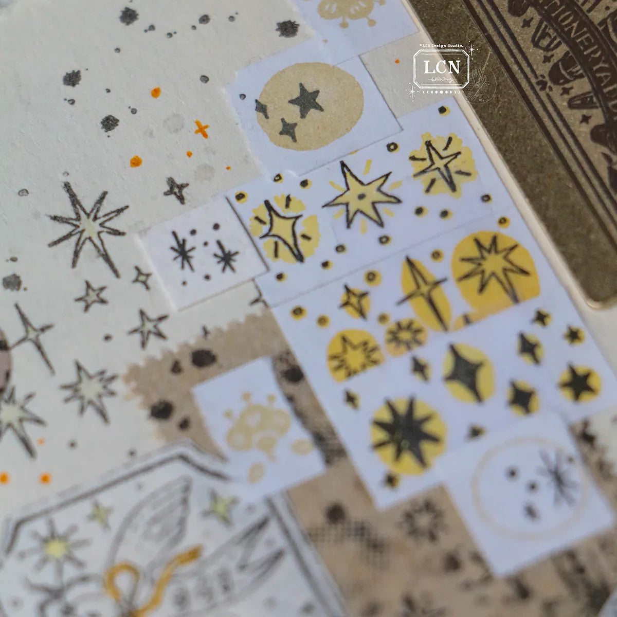 LCN Design Studio - Push Button Self-Inking Stamp - Star