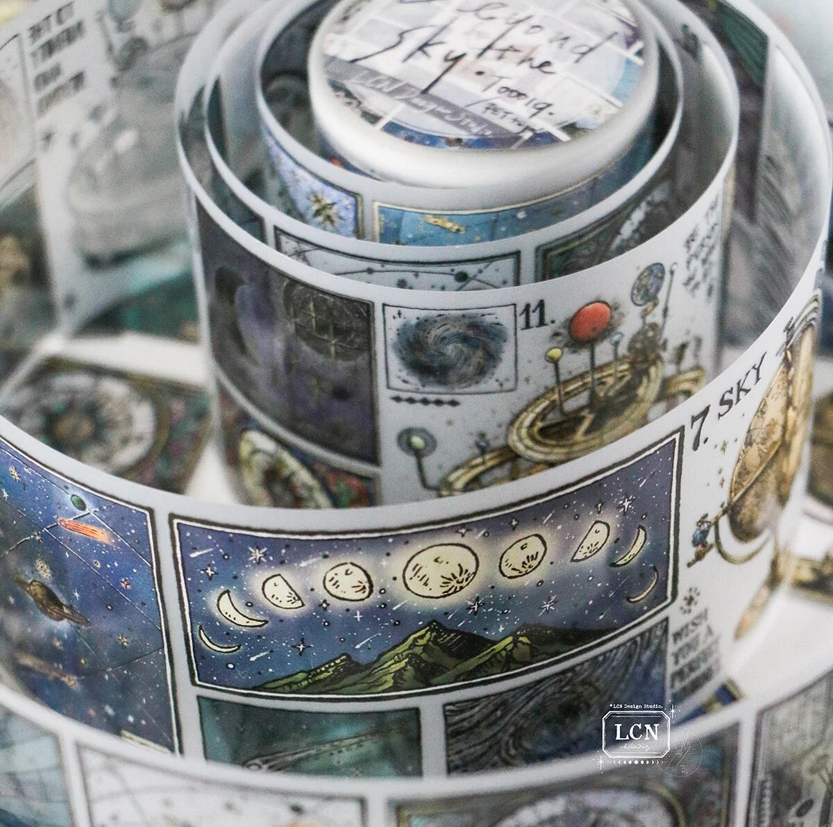 LCN Design Studio - UV Printing Matte PET Tape - Beyond the Sky