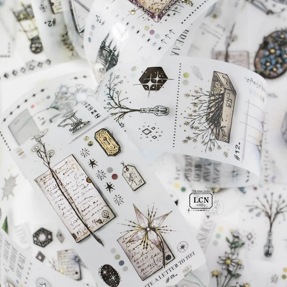 LCN Design Studio - UV Printing Matte PET Tape - Daily Collect - Stars
