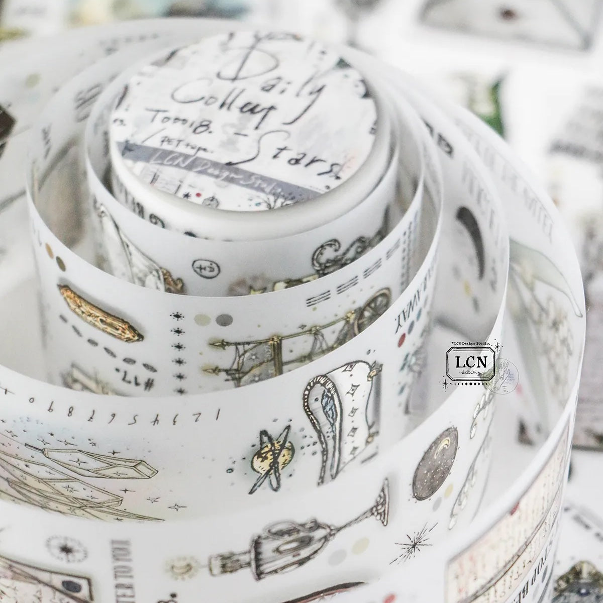 LCN Design Studio - UV Printing Matte PET Tape - Daily Collect - Stars