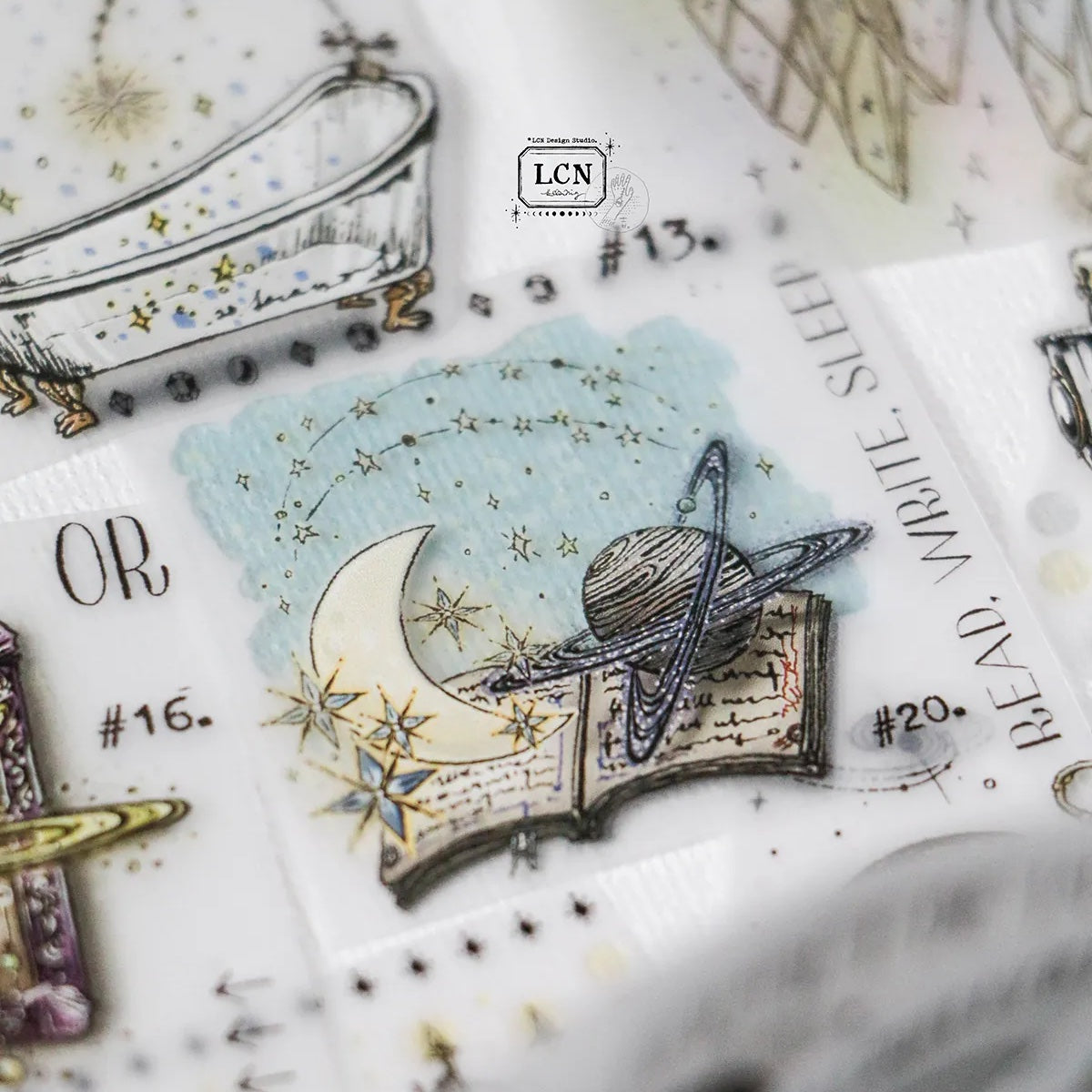 LCN Design Studio - UV Printing Matte PET Tape - Daily Collect - Stars