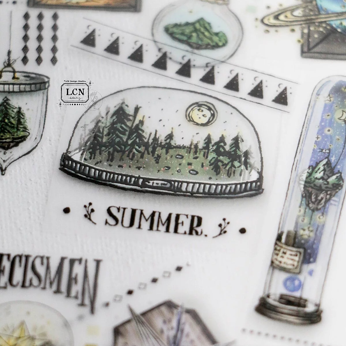 LCN Design Studio - UV Printing Matte PET Tape - Pieces of the Universe