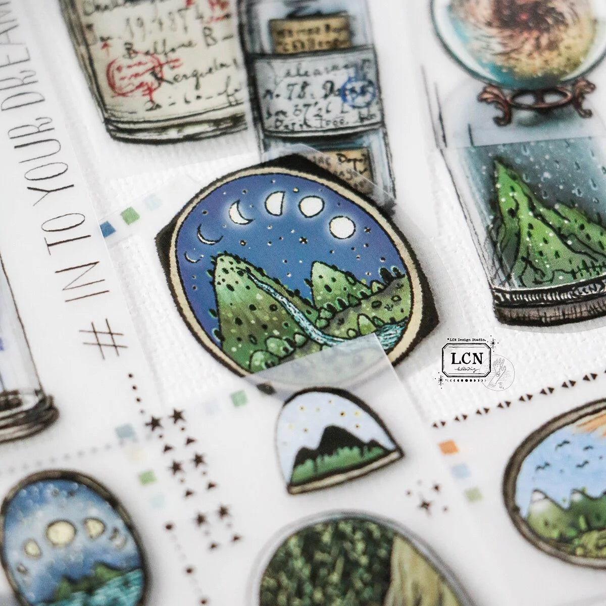 LCN Design Studio - UV Printing Matte PET Tape - Pieces of the Universe