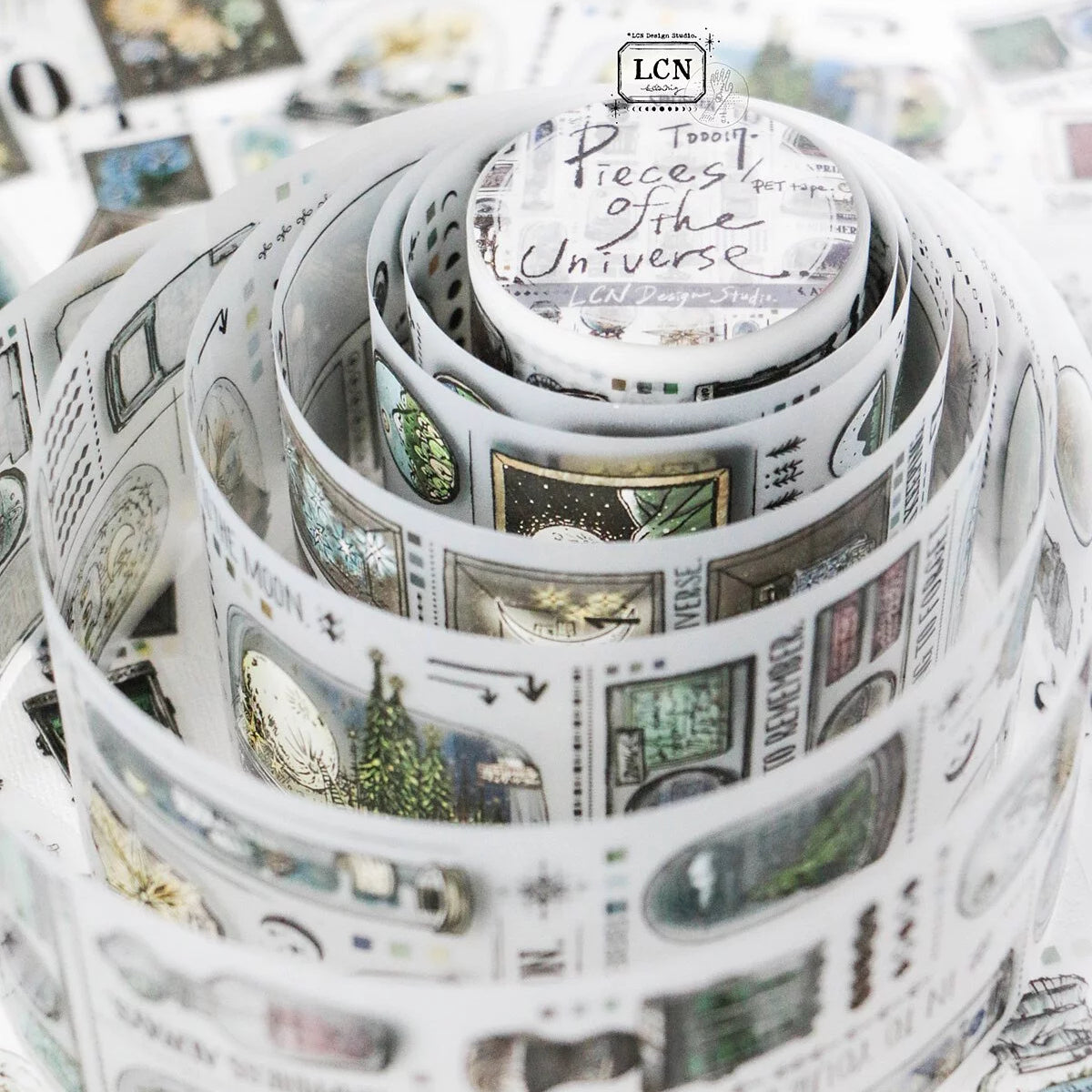 LCN Design Studio - UV Printing Matte PET Tape - Pieces of the Universe