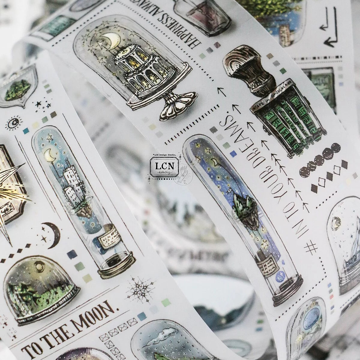 LCN Design Studio - UV Printing Matte PET Tape - Pieces of the Universe