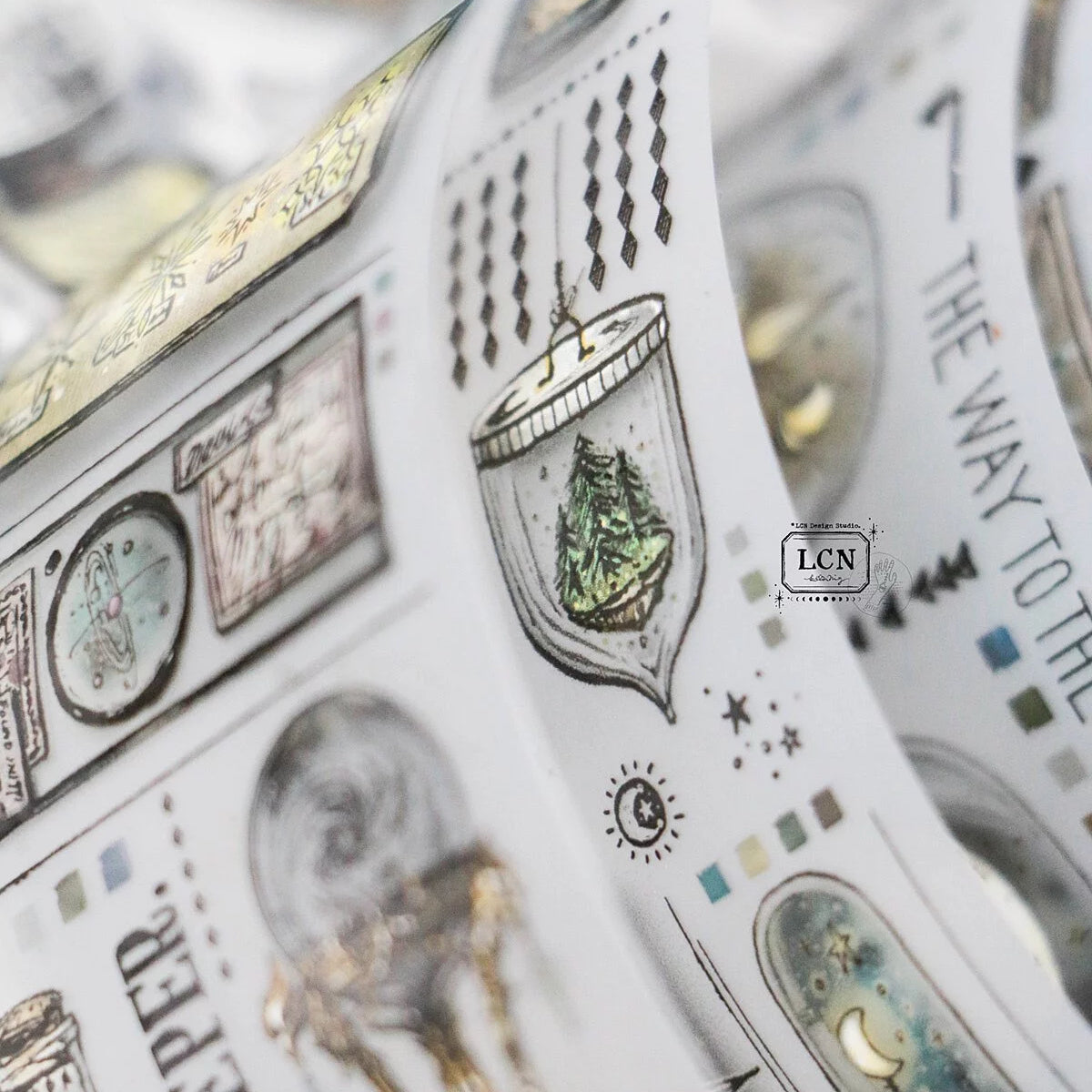 LCN Design Studio - UV Printing Matte PET Tape - Pieces of the Universe