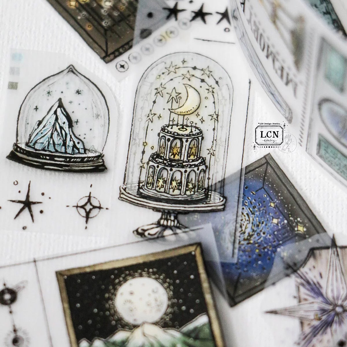 LCN Design Studio - UV Printing Matte PET Tape - Pieces of the Universe