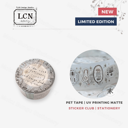 LCN Design Studio - UV Printing Matte PET Tape - Sticker Club - Stationery