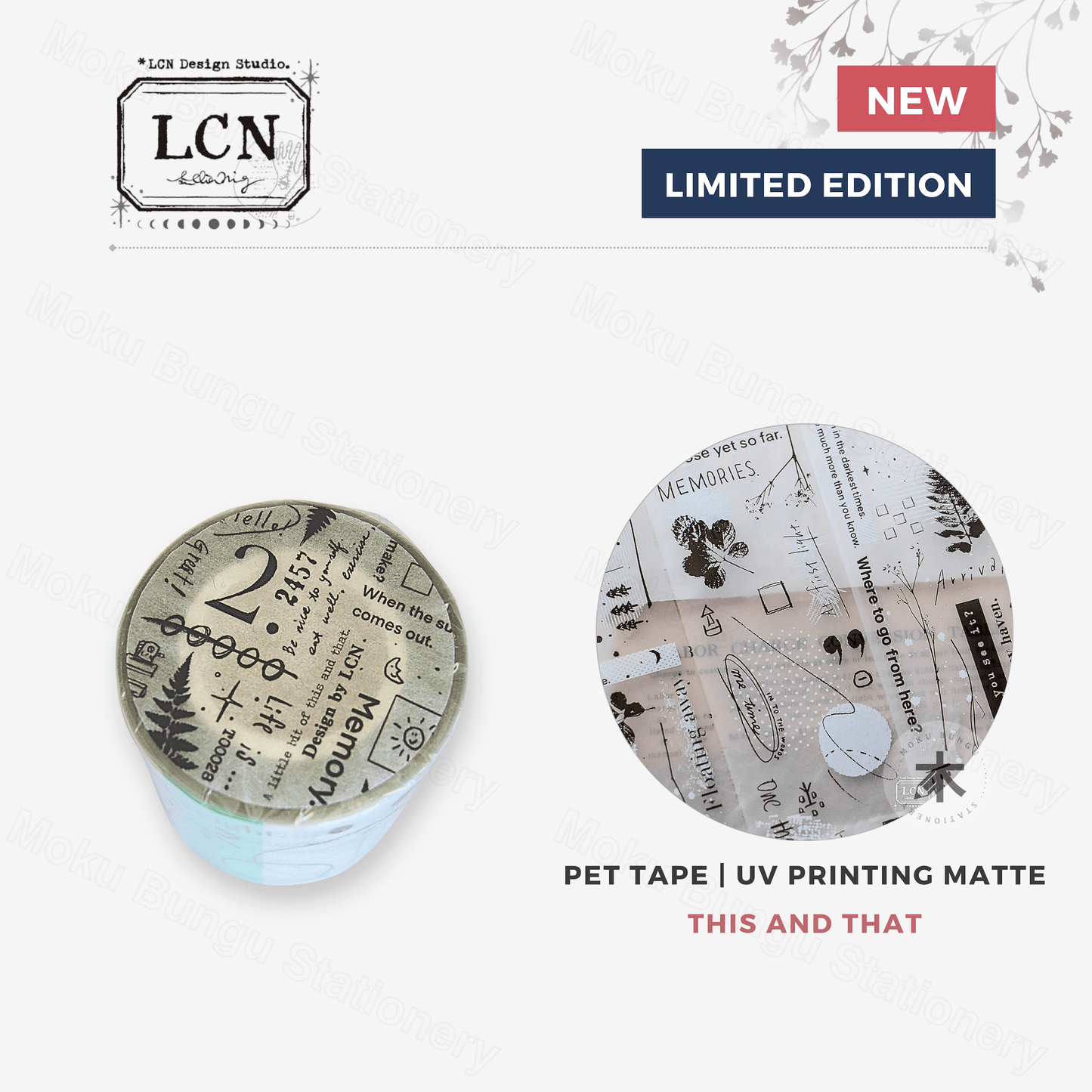 LCN Design Studio - UV Printing Matte PET Tape - This and That