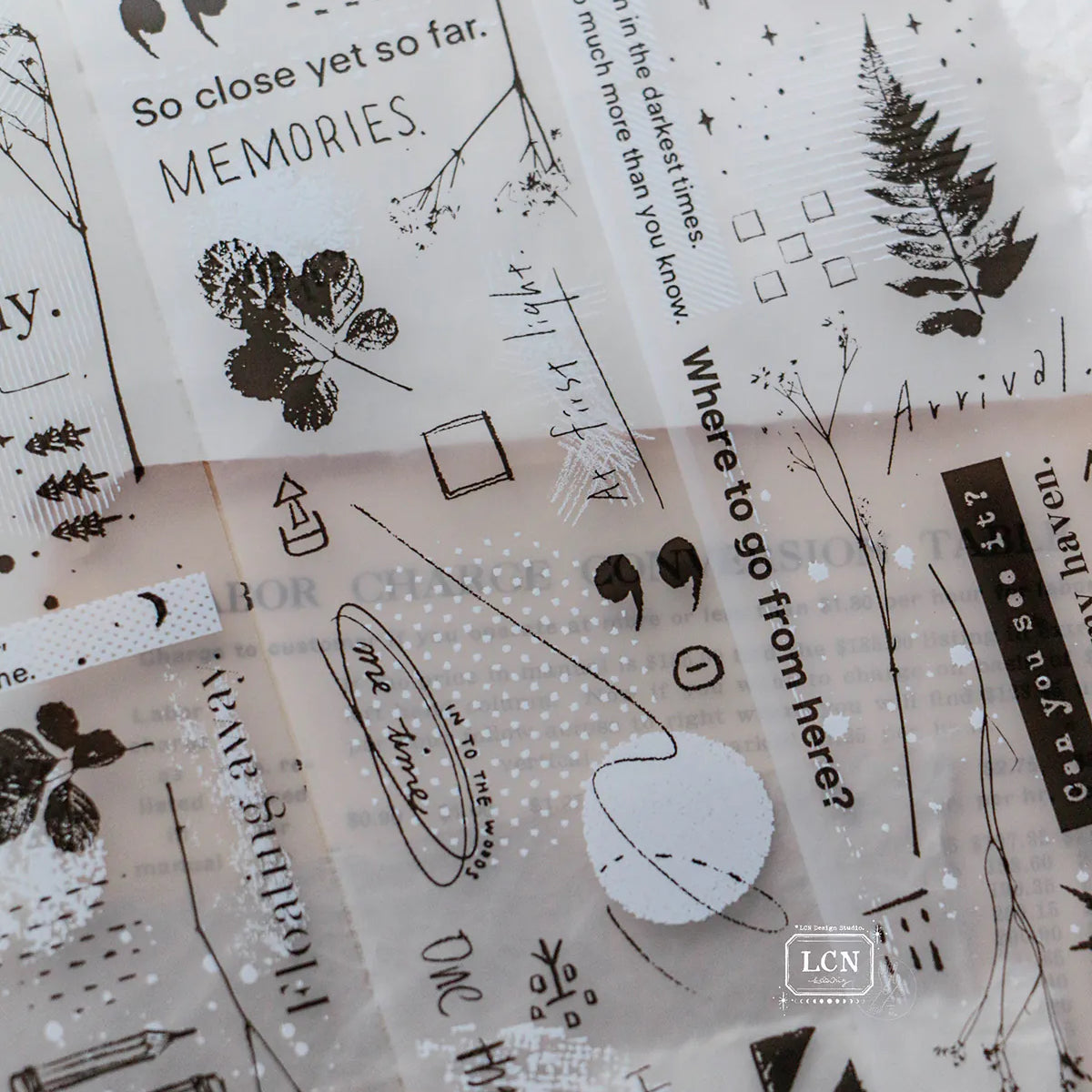 LCN Design Studio - UV Printing Matte PET Tape - This and That