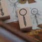 LCN Design Studio - Wooden Rubber Stamp - Magnifying Glass (S)