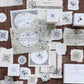 LCN Design Studio - Wooden Rubber Stamp Set - Nebula