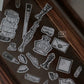 LCN Design Studio - Wooden Rubber Stamp Set - On the Desk Ⅱ