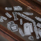 LCN Design Studio - Wooden Rubber Stamp Set - On the Desk Ⅱ