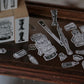 LCN Design Studio - Wooden Rubber Stamp Set - On the Desk Ⅱ