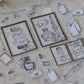 LCN Design Studio - Wooden Rubber Stamp Set - On the Desk Ⅱ