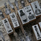 LCN Design Studio - Wooden Rubber Stamp Set - On the Desk