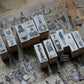 LCN Design Studio - Wooden Rubber Stamp Set - On the Desk