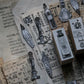 LCN Design Studio - Wooden Rubber Stamp Set - On the Desk
