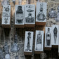 LCN Design Studio - Wooden Rubber Stamp Set - On the Desk