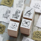 LCN Design Studio - Wooden Rubber Stamp Set - Tiny Signs