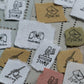 LCN Design Studio - Wooden Rubber Stamp Set - Tiny Signs
