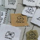 LCN Design Studio - Wooden Rubber Stamp Set - Tiny Signs