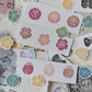 LCN Design Studio - Wooden Rubber Stamp Set - Wagashi Flowers