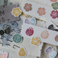 LCN Design Studio - Wooden Rubber Stamp Set - Wagashi Flowers