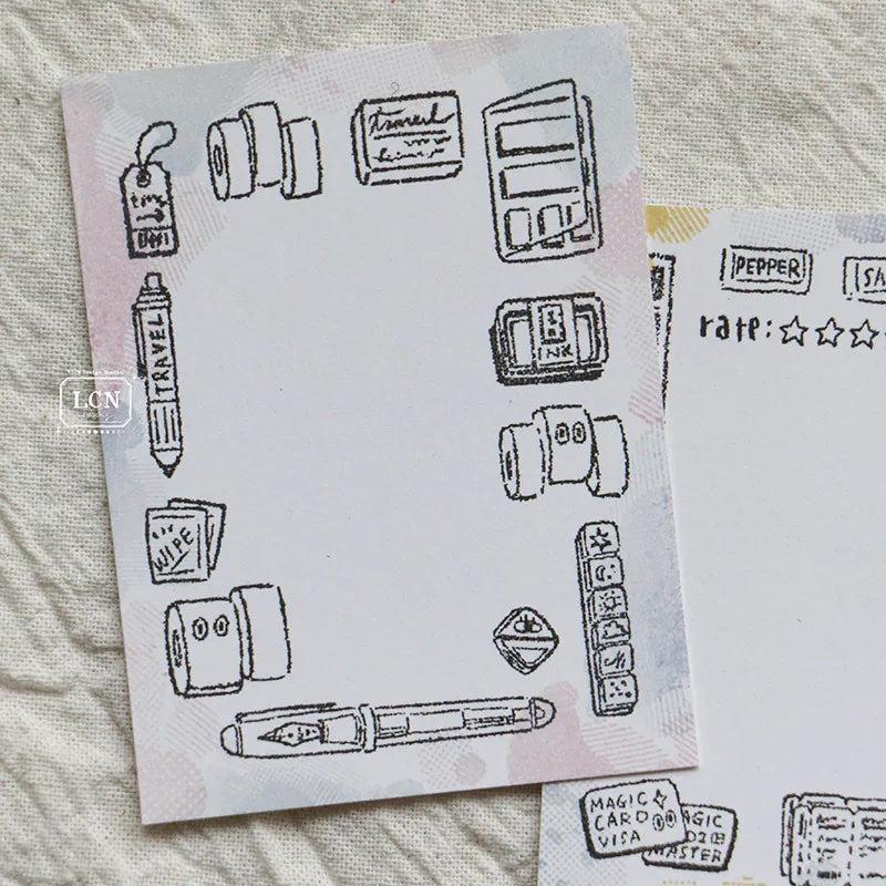 LCN Design Studio - Wooden Rubber Stamp - Travel Series - Travel 3