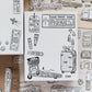 LCN Design Studio - Wooden Rubber Stamp - Travel Series - Travel 4