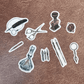 LCN Design Studio x Papier Platz - Washi Flake Stickers - Antique Stationery